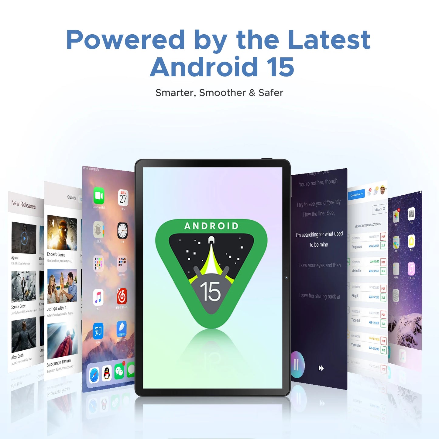 DOOGEE U11 프로 안드로이드 15 태블릿 PC, 글로벌 버전, 울트라 클리어 90Hz 디스플레이, 30GB(6 + 24), 256GB, 8580mAh 배터리, 11 인치