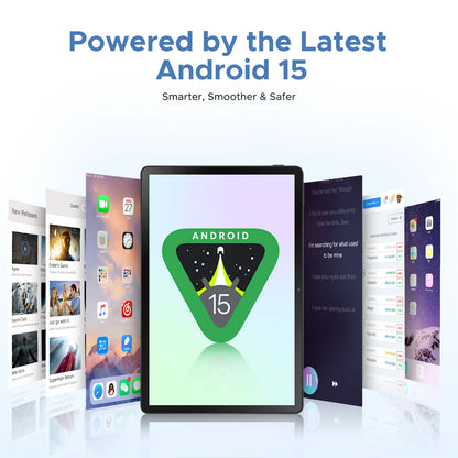 DOOGEE U11 프로 안드로이드 15 태블릿 PC, 글로벌 버전, 울트라 클리어 90Hz 디스플레이, 30GB(6 + 24), 256GB, 8580mAh 배터리, 11 인치