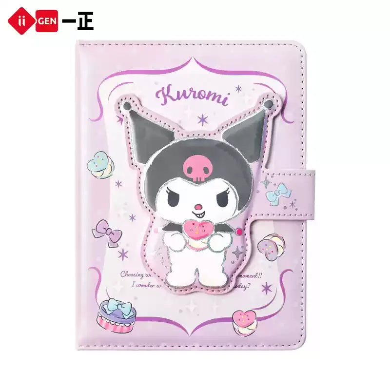 Iigen High Beauty Girl Heart Cute And Super Cute Cartoon Characters Alien Magnetic Buckle Kuromi Leather Notebook Notepad Gifts