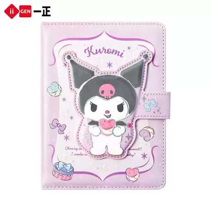 Iigen High Beauty Girl Heart Cute And Super Cute Cartoon Characters Alien Magnetic Buckle Kuromi Leather Notebook Notepad Gifts