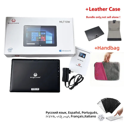 10.1 Inch Intel Celeron N4000 Windows 10 Pro Tablets 4GB RAM 32GB ROM 64bit Dual Camear HDMI USB 3.0 1280 x 800 IPS G+P